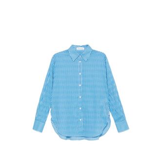 Frankie Shop Peri Striped Button-up Shirt
