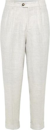 Brunello Cucinelli Pantaloni con piega - Bianco