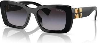 Miu Miu Herfst/Winter Dames Zonnebril - Dames - Zonnebrillen - Zwart - 53 MM - Accessoires