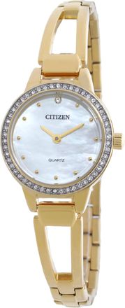 Citizen Quartz Crystal White Dial Ladies Watch EZ7012-85D