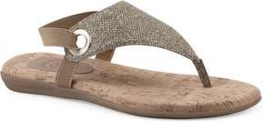 White Mountain Lifeway Slingback Sandal in Light Gold/Glitter at Nordstrom Rack, Size 7.5