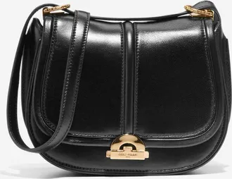 Cole Haan Womens Celenea Saddle Bag - Black