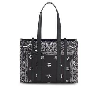 HUGO BOSS Tote bag with printed pattern