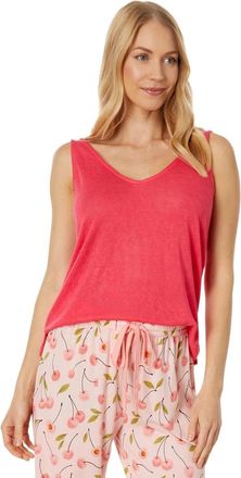 PJ Salvage P. J. Salvage Back To Basics Tank Top Women Cherry V Neck Sleepwear GBO3463