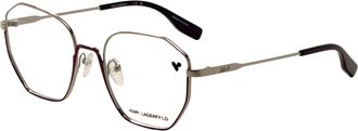 Karl Lagerfeld Womens 54 mm Silver Opticals