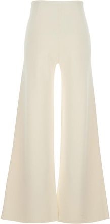 Max Mara Womens Wide-Leg Trousers Strillo White Viscose