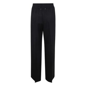 Golden Goose Lightweight Wool Joggers - female - Golden Goose - Wide Trousers - Black - 2XS - Trousers