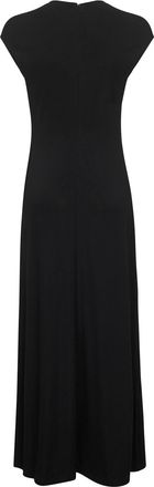 Toteme Womens Long Jersey Dress Black Viscose