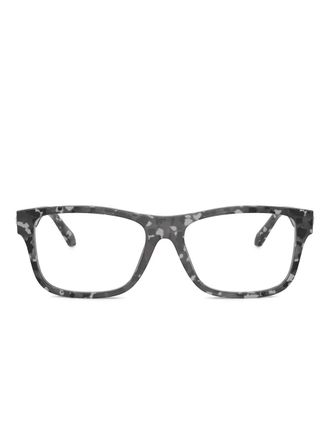 Versace square-frame glasses - men - Acetate - 56 - Grey