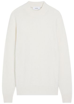 Lardini Wool and Cashmere-blend Jumper - Cream - Xxl