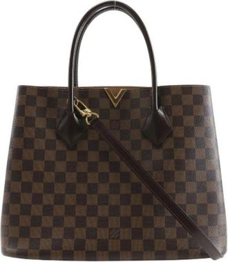 Louis Vuitton Tweedehands Canvas Louis Vuitton tassen - Dames - Vintage Handtas - Bruin - ONE Size - Vintage