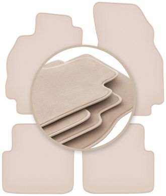 OEM Alfombrillas Premium Beige Para: Renault Megane Ii Familiar, Grandtour 2002-2008