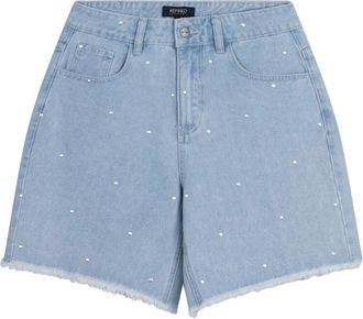 Refined Department Refined Department, Dames, Korte broeken, Blauw, Maat: XS Denim