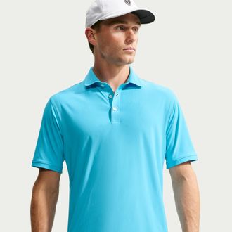 Nike Mens Tailored Performance Dri-FIT Golf Polo in Blue | IB0205-416