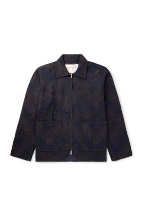 Kardo + Paiwand Studio Amardeep Embroidered Cotton-Herringbone Jacket