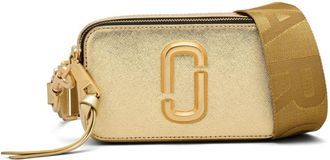 Marc Jacobs The Metallic Snapshot camera bag - women - Polyurethane/Polyester/Calf Leather - One Size - Gold
