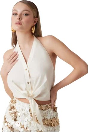 Marciano Tops, Dames, Wit, M, Katoen, Pat Tie-Front Top