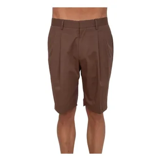 Corneliani Korte Broeken, Heren, Bruin, M, Katoen, Bermuda