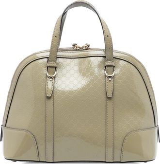 Gucci Pre-owned Gucci Small Microguccissima Patent Nice Satchel Ladies 309617 002404