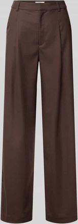 Gestuz Stoffhose mit Gesäßtasche Modell paula in Dunkelbraun, Größe 34