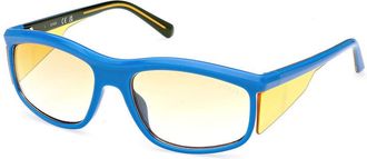 Guess GU00073 90G Mens Sunglasses Blue Size 57