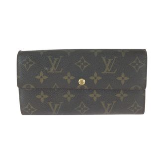 Louis Vuitton Brown Pvc Long Wallet (Bi-Fold) (Pre-Owned)