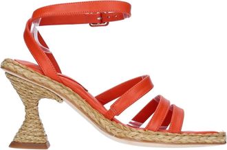 Paloma Barceló Schoenen, Dames, Rood, 36 EU, Leer, Sandalen Rood