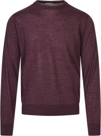 Canali Trui met ronde hals - Heren - Ronde hals truien - Rood - M - Truien & Vesten