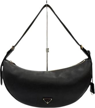 Prada Pre-owned Vintage Schoudertas - Dames - Vintage Schoudertas - Zwart - ONE Size - Leer - Vintage