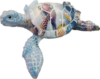 Beachcombers Small Resin Turtle Oceans Figure Figurine in Blue at Nordstrom