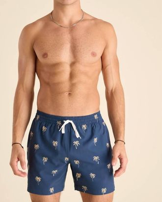 Chubbies Lined Classic Swim Trunks In Midnight Palms