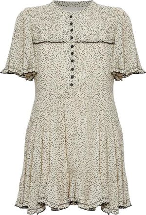 Isabel Marant Dames, Jurken, Beige, Maat: L Katoen