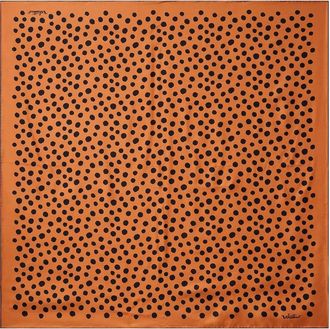 Valentino Foulard in twill di seta a pois
