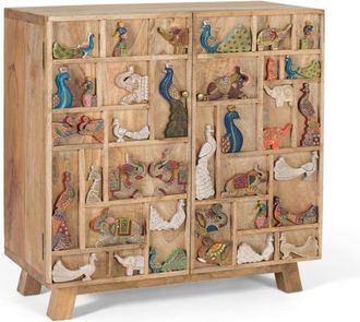 Giner&Colomer C&oacute;moda fabricada en madera de mango natural con detalles originales