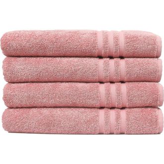 Linum Home Textiles Denzi Bath Towels - Set of 4 - Tea Rose at Nordstrom Rack