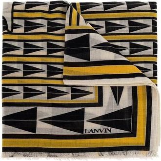 Lanvin Wollen Sjaal - Dames - Wintersjaals - Veelkleurig - ONE Size - Wol - Accessoires