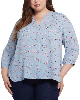 NYDJ Nydj Plus Pintuck Blouse
