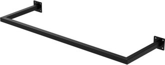 ML Design Ml-design - Perchero De Pared 90 X 30 Cm Negro De Acero Inoxidable Para Vestidor O Armario Barra De Almacenamiento Hasta 50kg Perchero Para Ropa Toall