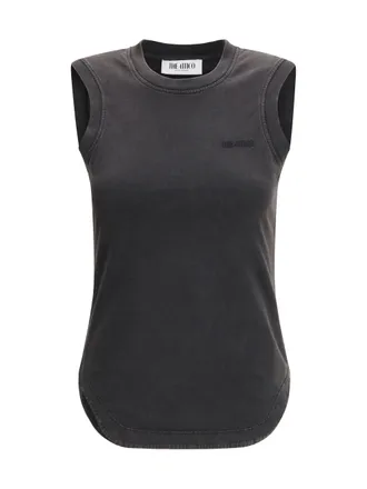 The Attico Reese Tank Top - Black