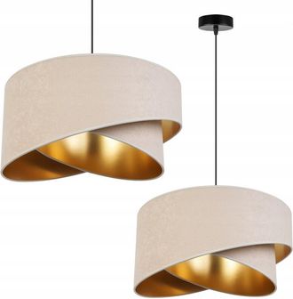 OEM L&aacute;mpara Colgante De Techo L&aacute;mpara De Techo Pantalla Dorada Terciopelo Elegante Glamour