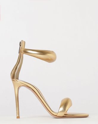 Gianvito Rossi Sandali Bijoux in pelle laminata con tacco alto a stiletto