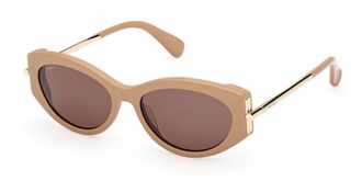 Max Mara MM0167 46E Womens Sunglasses Brown Size 54