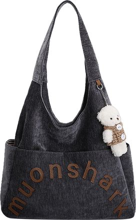 Generic Women Fabric Underarm Shoulder Bag Shoulder Tote Bag for Daily Use (Blue)