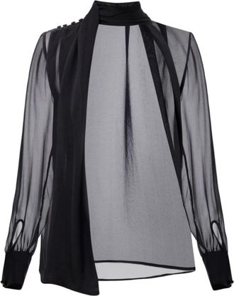 Elisabetta Franchi Mujer, Blusas y Camisas, Negro, Talla: L