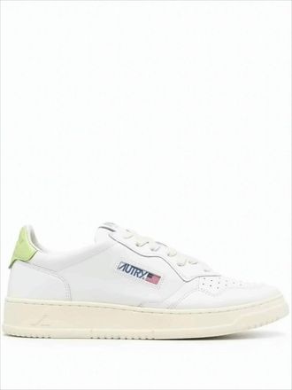 Autry Smooth Leather Low-Top Sneakers With Perforated Toe Box
