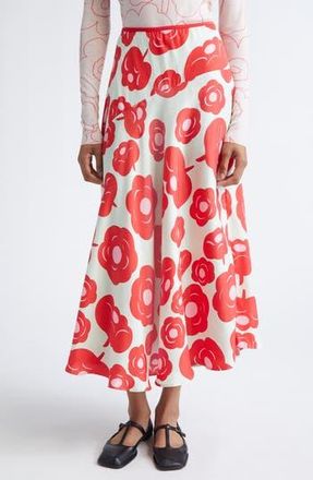 Marimekko Tassit Tumma Maxi Skirt in Light Turquoise Red Pink at Nordstrom Rack, Size 6 Us / 36 Eu