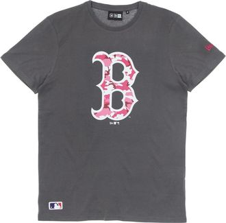 New Era New Era, T-Shirts, male, Gray, Size: XL Boston Red Sox Camo Tee