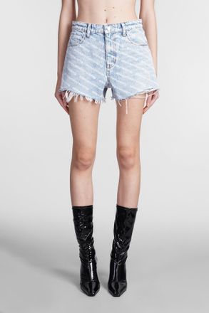 Alexander Wang Shorts With All Over Logo