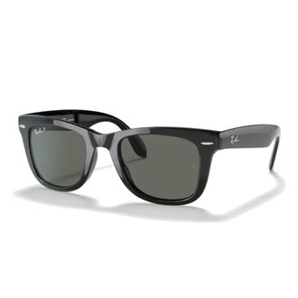 Ray-Ban Sunglasses, unisex, Black, 54 MM, Folding Wayfarer Sunglasses