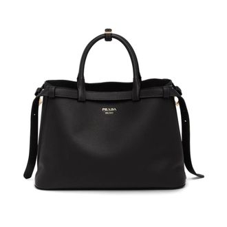 Prada Bolso mediano de piel con hebilla - Bags - Mujer - Negro - ONE SIZE